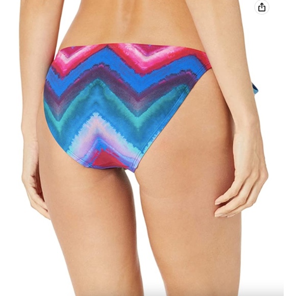 NWT La Blanca Hidden Gem Side Tie String Hipster Bikini Bottom Sz. 14 - Picture 2 of 2